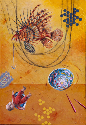 Catch, 2006 (acrylic on canvas)