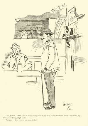 Cartoon by Phil May, from the 1890s (litho)