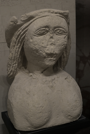 Female stone bust (sculpture)