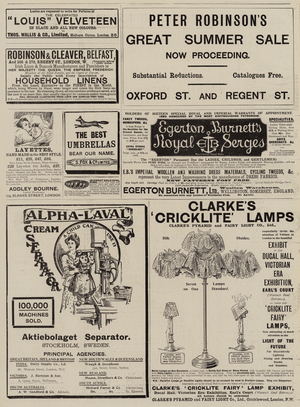Page of Advertisements (engraving)
