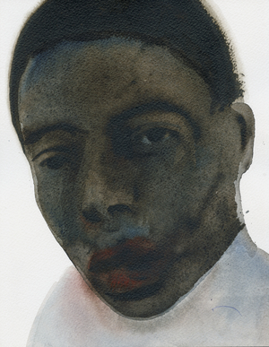 Black Head, 2015 (w/c)