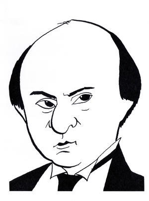 Arnold Schoenberg, caricature