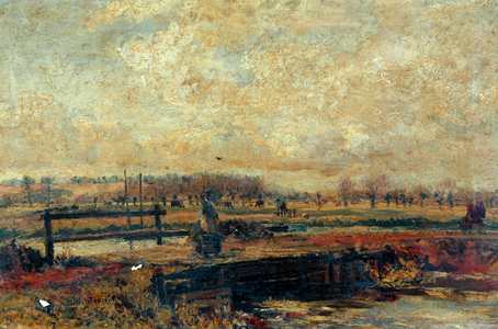 The River Colne at Rickmansworth (oil on canvas)