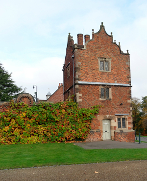View of the exterior of Aston Hall.