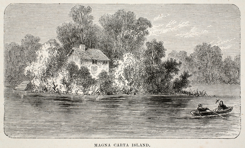 Magna Carta Island (engraving)