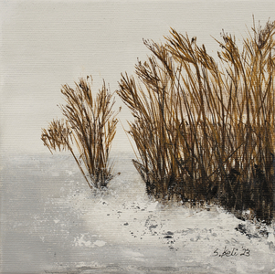 Winter by the Sea, 2023 (acrylic on canvas)