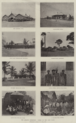 The Ashanti Expedition, Scenes on the Gold Coast (b/w photo)