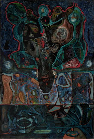 Subterranean Excavation Sky and Air, 1947 (oil on canvas)