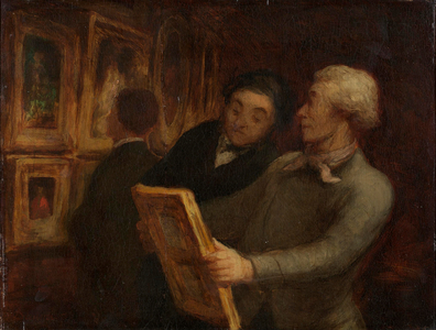 The Painting Lovers, 1860-65 (oil on panel)