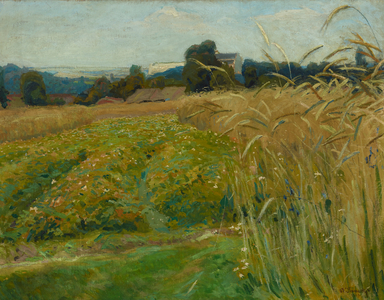 Landscape in the vicinity of Krakow, 1903 (oil on canvas)