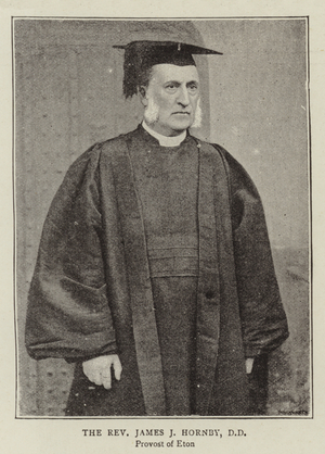 The Reverend James J Hornby, DD (b/w photo)
