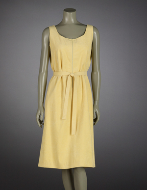 Day dress, about 1980 (ultra suede)
