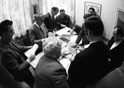Strike after a ballot of the IG Metall 1970 DEU, Germany, Dortmund After a ballot and a count, the members …, 1970 (photo)