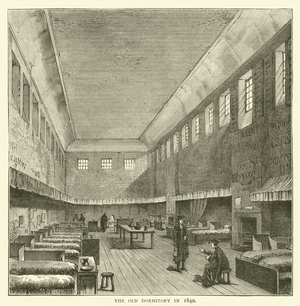 The Old Dormitory in 1840 (engraving)