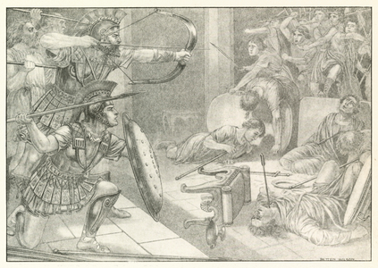 Illustration for Homer's Odyssey (litho)