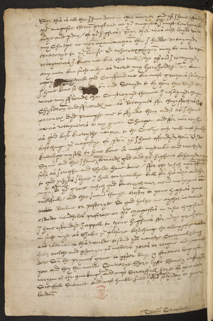 Letter from Thomas Cromwell to Henry VIII, 12 June 1540. Cromwell wrote this letter to Henry VIII two days after his arrest for high treason to protest his innocence of any such charges. Writing with 'the quaking hand and most sorowffull herte of your moste sorowffull subeiect and most humble seruant & prysoner this satyrday at your [Tower] of london', Cromwell implored: 'ffor myne offencys to your grace which god knowyth wer neuer malycyous nor willffull and that I neuer thought treson to your highnes your Realme or posteryte so god helpe me ayther in woorde or dede, neuertheles prostrate at your magestes [feet] in what thing soever I have offendyd I appell to your highnes ffor mercye grace & pardon'. Cromwell's pleas were ignored and he was beheaded at the Tower on 28 July 1540.