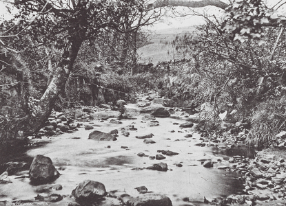 Clydebank: Duntocher Burn (b/w photo)