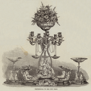 Testimonial to Sir John Gray (engraving)