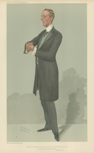 Major J E B Seely (colour litho)