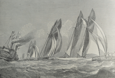 Yatch Race for the Queen's Cup at New York, 1870