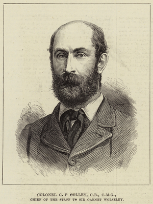 Colonel G P Colley, CB, CMG, Chief of the Staff to Sir Garnet Wolseley (engraving)