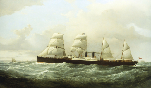 'Orient' on the Clyde (oil on canvas)