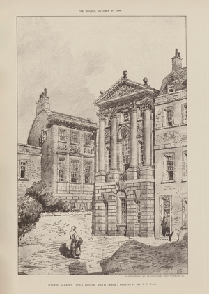 Ralph Allen's Town House, Bath (engraving)