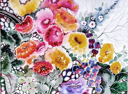 Come Walk in my Garden, 2015 (watercolour on paper)