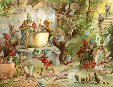 1920s UK Fairies and Elves Book Plate, 1920s