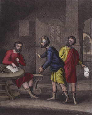 Illustration for Scripture History for the Improvement of Youth, c.1850 (coloured engraving)