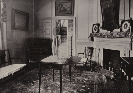Mount Vernon: Mrs Washington's Sitting Room (b/w photo)