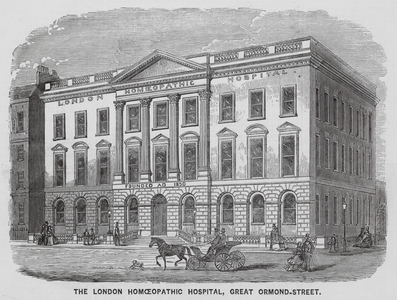 London Homoeopathic Hospital, Great Ormond Street (engraving)