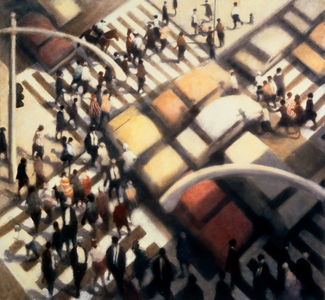 Gridlock NYC, 1998 (oil painting)