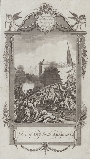 Siege of Diu by the Arabians (engraving)