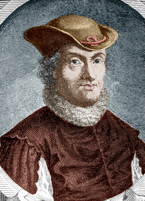 Baruch Spinoza (1632-1677) dutch philosopher, stipple engraving colourized document