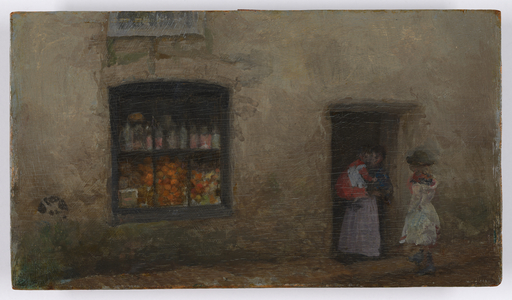 An Orange Note: Sweet Shop, 1883 or 1884 (oil on wood panel)