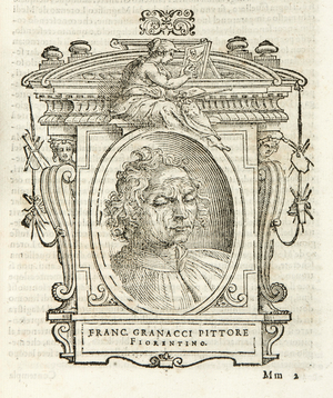 Milan, Biblioteca Braidense, Vite de piv excellent, Giorgio Vasari 1568, Francesco Granacci