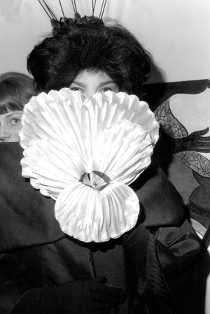 Leonor Fini French Set Designer Scene Painter at Opening of Exhibition in Paris March 22, 1962 (photo)