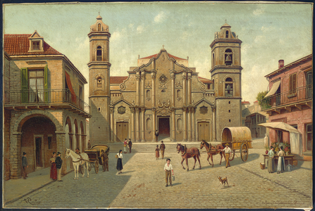 Cathédral de la Havane, Cuba (oil on canvas)
