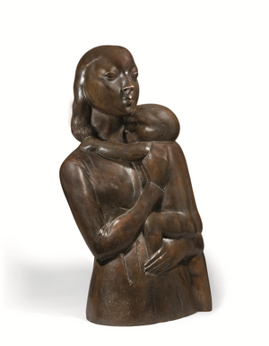 Maternité, designed in 1925 (bronze with brown patina)