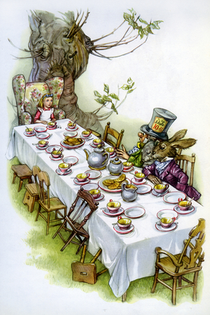 Un the chez les fous, 1958 (illustration)