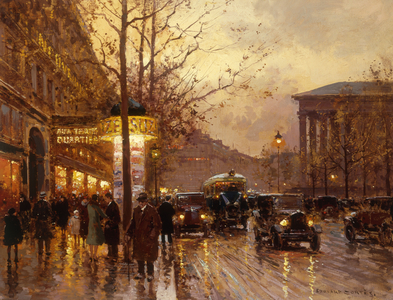 Rue Royale, La Madelaine de les Trois Quartiers (oil on canvas)