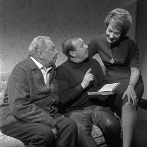 A young woman and two men, Germany 1960s