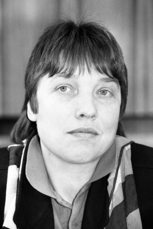 Antje Vollmer (Germany The Greens) announces her candidacy for the Federal Executive Committee of..., 1991 (photo)