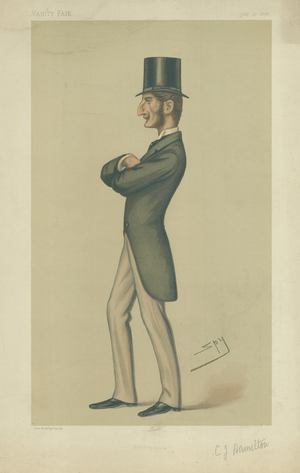 Lord Claud John Hamilton, illustration from 'Vanity Fair', 17th July, 1878 (colour litho)