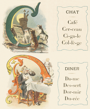C D : Chat, Diner 