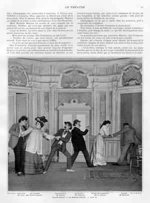 Le Theatre, Magazine Plate, France, 1900s
