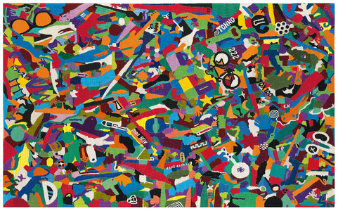 Everything; Tutto, 1987 (embroidery on linen)