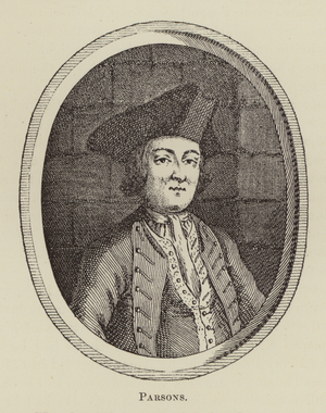 Chronicles of Newgate: William Parsons (engraving)
