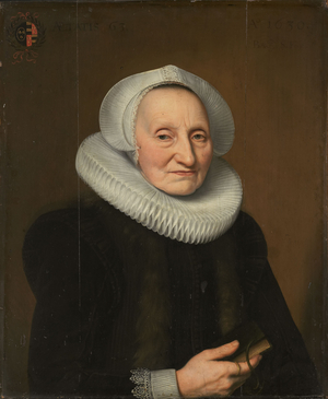 Portrait of Belia Claesdr, 1630 (oil on panel)